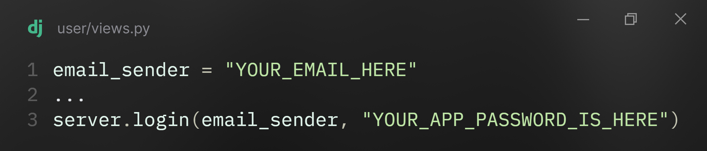 How to fill email